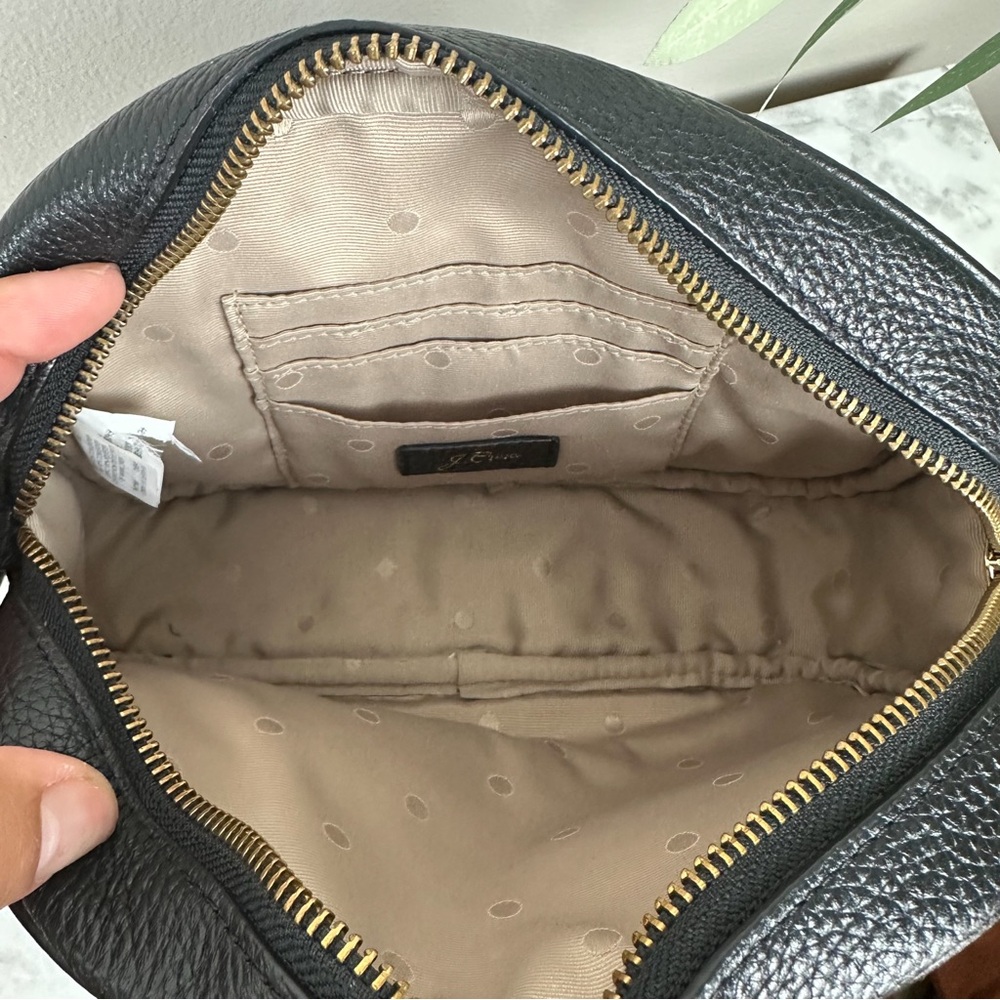 J CREW Devon Camera Leopard Calf Hair Leather Crossbody Bag - Picture 10 of 13